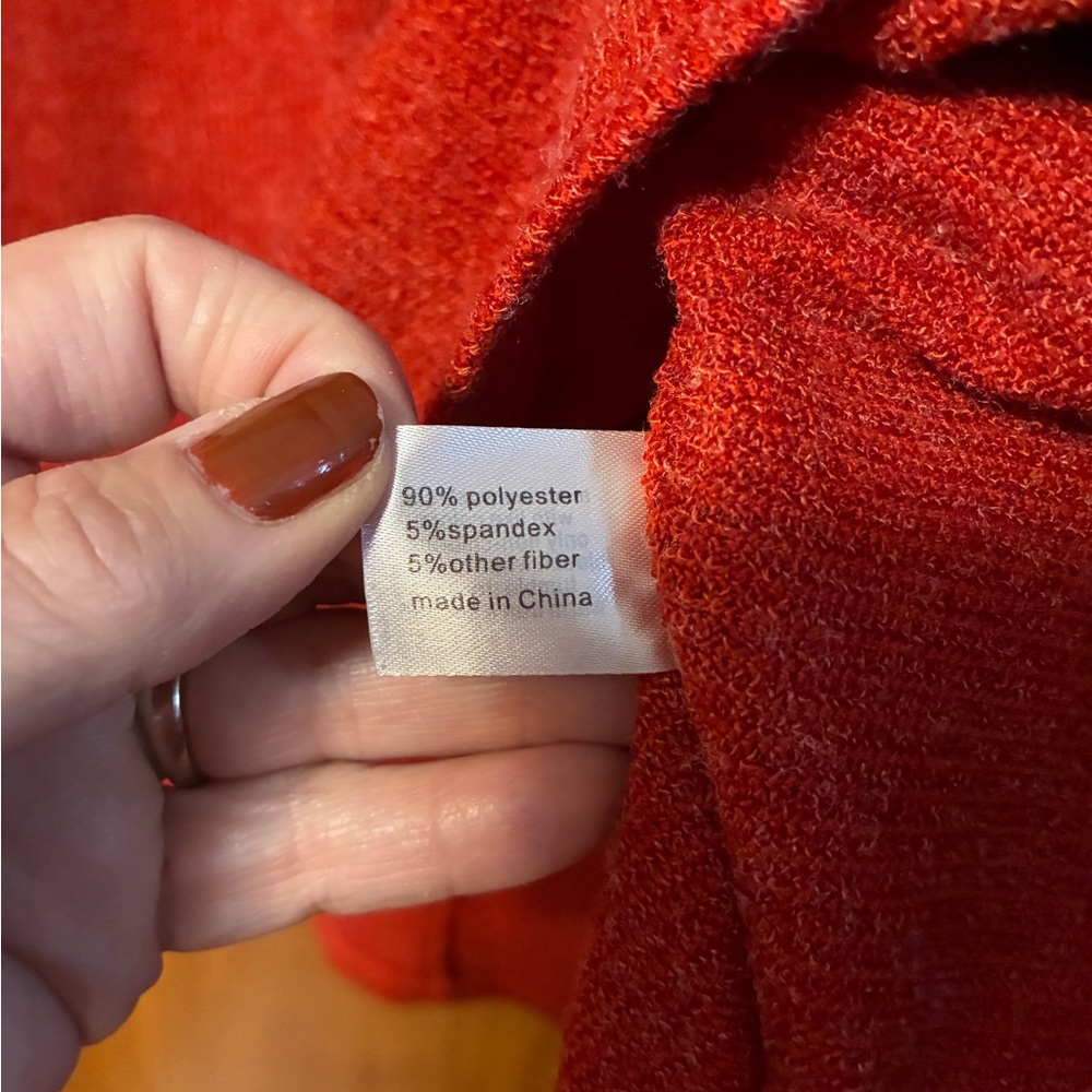 Lane Bryant Rust Color Women's Sweater Poncho 18-20 - Picture 5 of 8